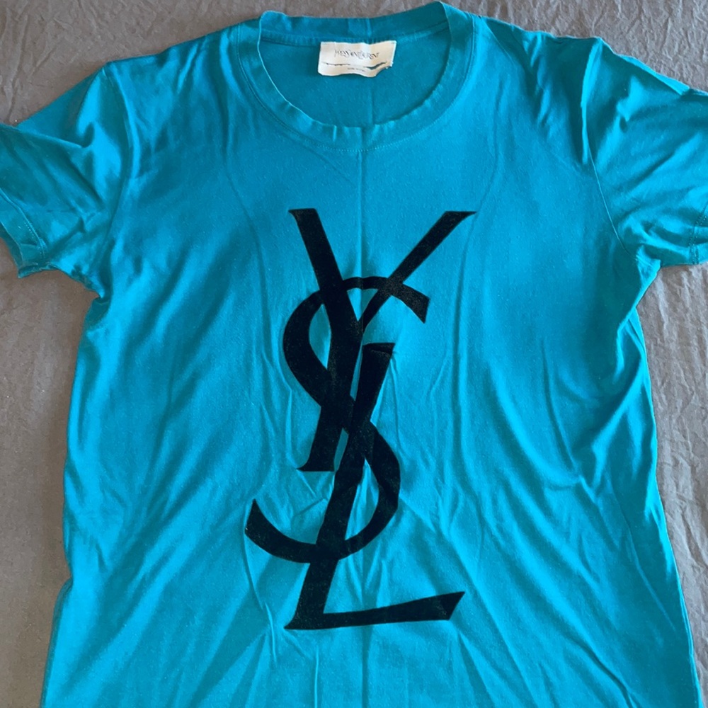 Rare blue YSL T-shirt Women
